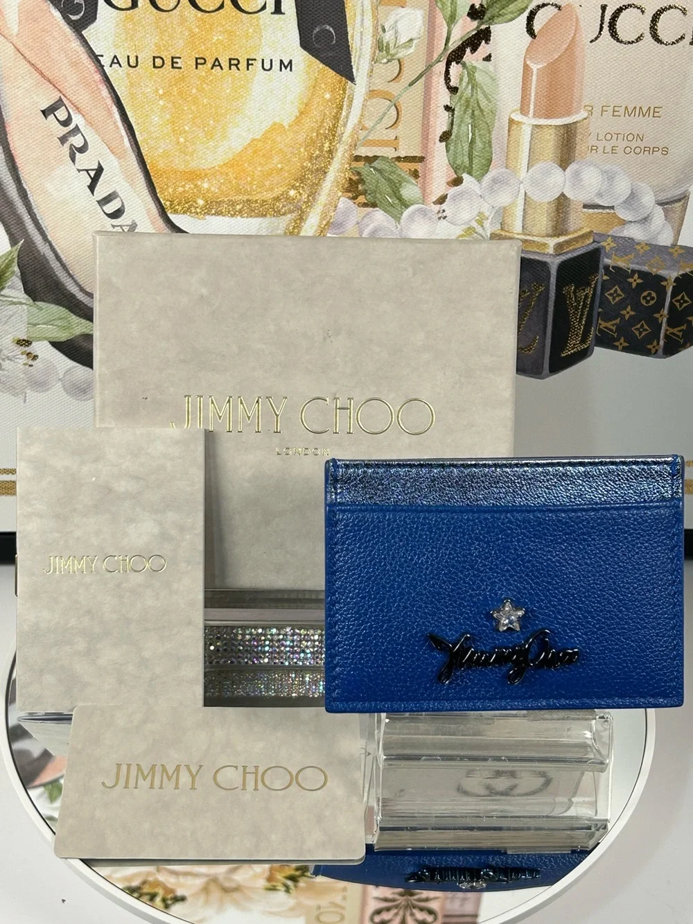 ❌SOLD❌Jimmy Choo Leather Card Holder 😍💙